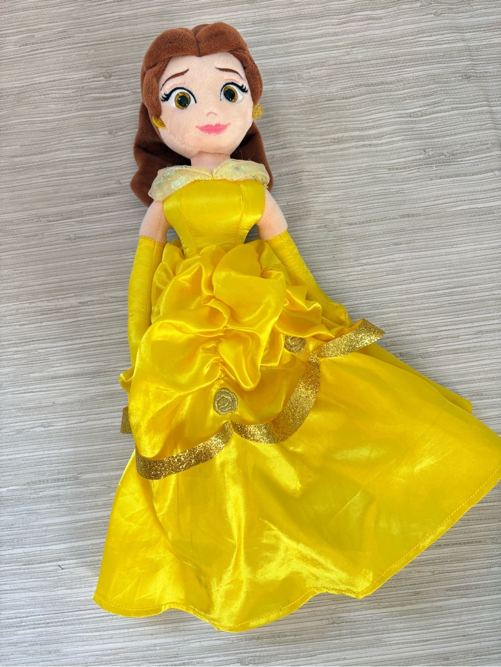 DISNEY ✨ beauty and the beast belle stuffed animal doll excellent condition